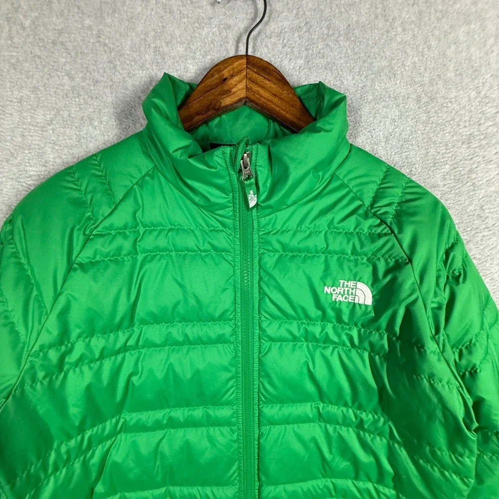 The North Face Alpz 550 Down Jacket Boys XL 18/20 Green Puffer Coat